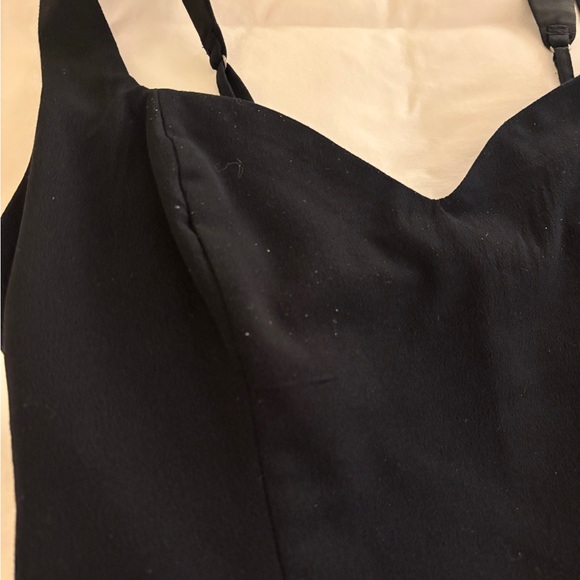 Abercrombie & Fitch Black Knit Tank Top sweetheart neckline basic black - Picture 3 of 6